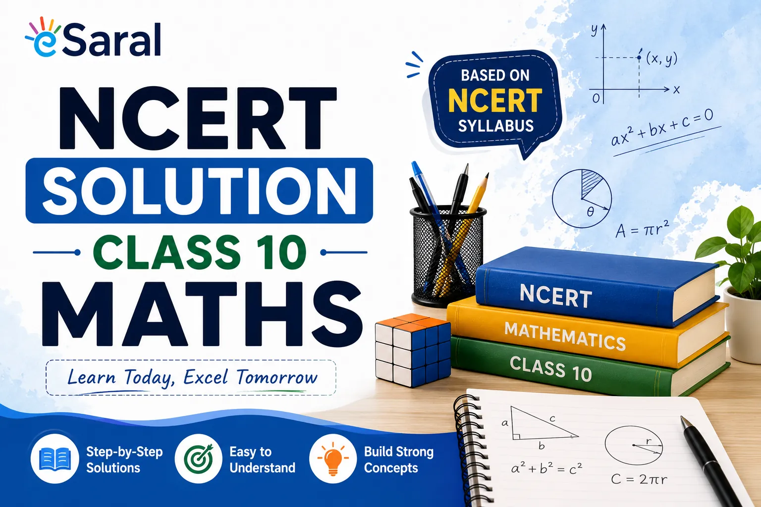 NCERT Solutions Class 10 Maths PDF – All Chapters Explained